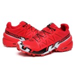 Men's Salomon Speedcross 6 Trail Running Red White Black Shoes