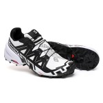 Men's Salomon Speedcross 6 Trail Running White Black Shoes