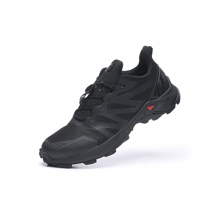 Men's Salomon Speedcross GTX Trail Running Shoes Full Black-Salomon ...