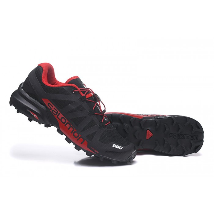 Men's Salomon Pro 2 Trail Running Shoes Black Red-Salomon Pro 2 3d gtx mid