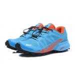 Women's Salomon Speedcross Pro 2 Trail Running Shoes In Lack Blue Orange
