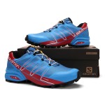 Salomon Speedcross Pro Contagrip Shoes In Blue Red