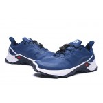 Men's Salomon Supercross Trail Running Blue Shoes