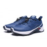 Men's Salomon Supercross Trail Running Blue Shoes