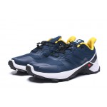 Men's Salomon Supercross Trail Running Dark Blue Shoes