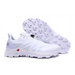 Men's Salomon Supercross Trail Running White Shoes