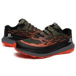 Salomon Ultra Glide Trail Running Shoes In Black Red For Men