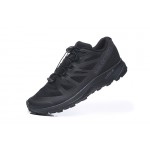 Salomon Vibe Trail Runners Sense Ride Shoes In Full Black