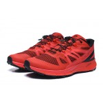 Salomon Vibe Trail Runners Sense Ride Shoes In Red Black