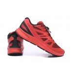 Salomon Vibe Trail Runners Sense Ride Shoes In Red Black