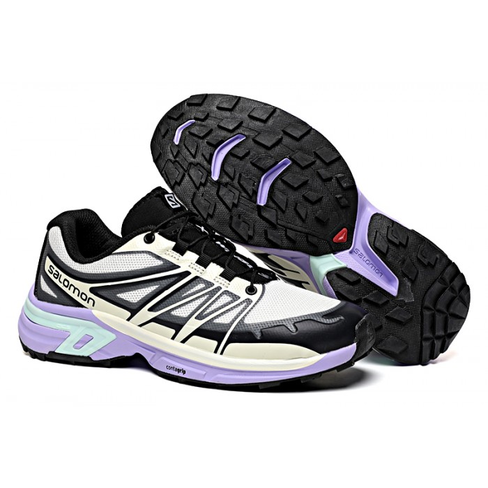 Salomon XT-Wings 2 Unisex Sportstyle Shoes In Black Purple For Women