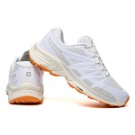 Salomon XT-Wings 2 Unisex Sportstyle Shoes In Gray White Orange For Women