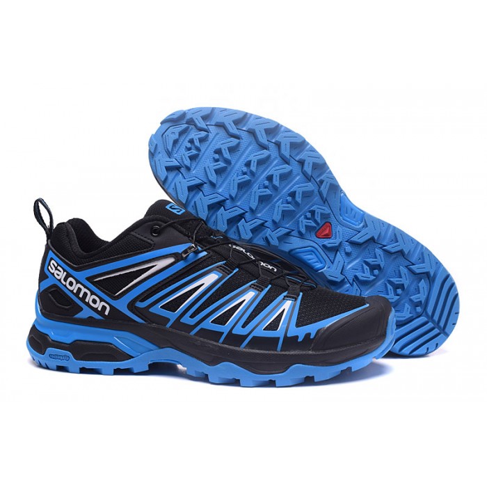 Salomon X ULTRA 3 GTX Waterproof Shoes In Black Blue