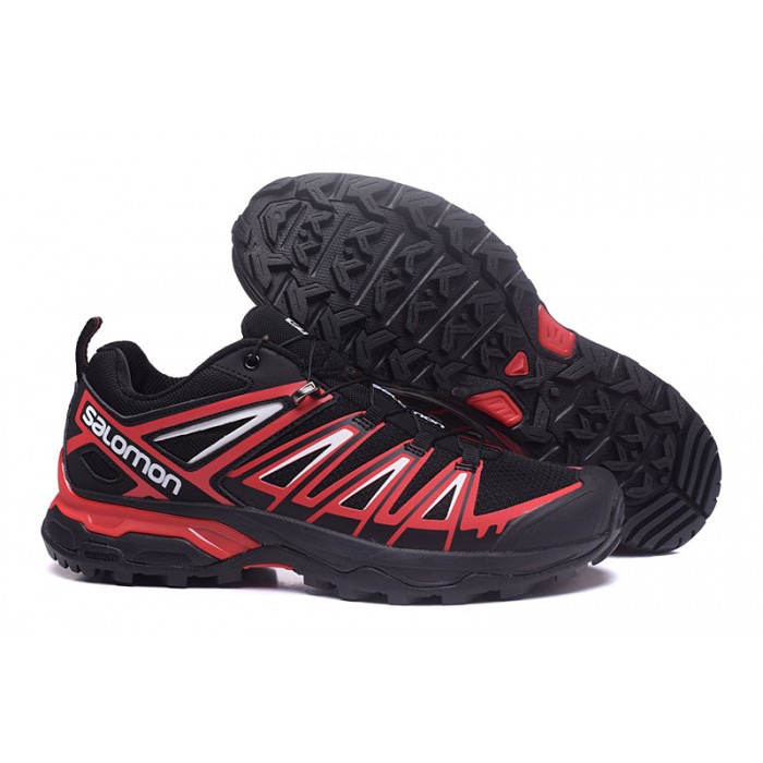 Salomon X ULTRA 3 GTX Waterproof Shoes In Black Red