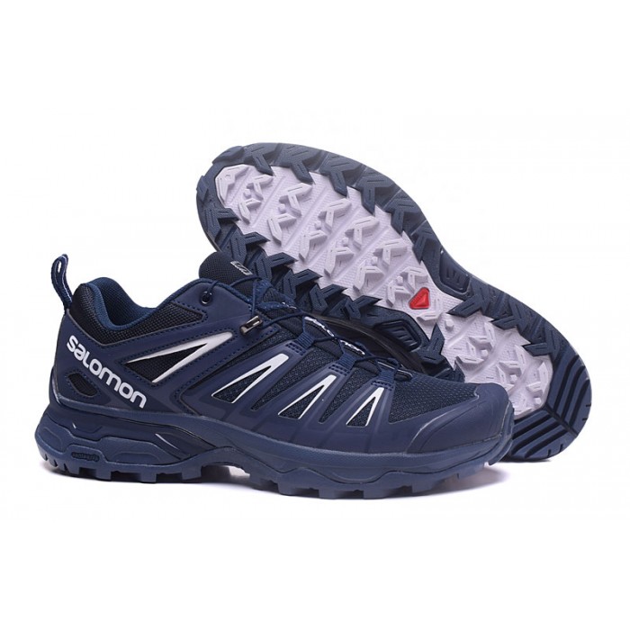 Salomon X ULTRA 3 GTX Waterproof Shoes In Blue White