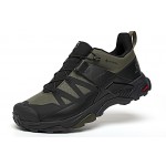 Salomon X Ultra 4 Gore-Tex Hiking Shoes In Black Army Green For Men