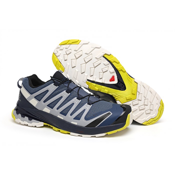 Salomon XA PRO 3D Trail Running Shoes In Gray Blue For Men