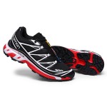 Salomon XT-6 Advanced Unisex Sportstyle Shoes In Black White Red For Men