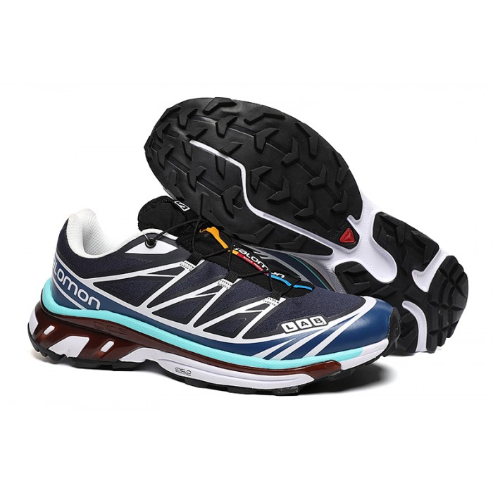 Salomon XT-6 Advanced Unisex Sportstyle Shoes In Blue White For Men