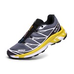 Salomon XT-6 Advanced Unisex Sportstyle Shoes In Gray Yellow For Men