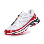 Salomon XT-6 Advanced Unisex Sportstyle Shoes In White Red For Men