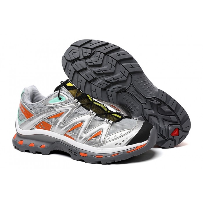 Men's Salomon XT Quest Silver Gray Orange Shoes