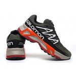 Men's Salomon XT Street Black Green Orange Shoes