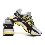 Men's Salomon XT Street Light Gray Yellow Shoes