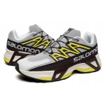 Men's Salomon XT Street Light Gray Yellow Shoes