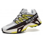 Men's Salomon XT Street Light Gray Yellow Shoes